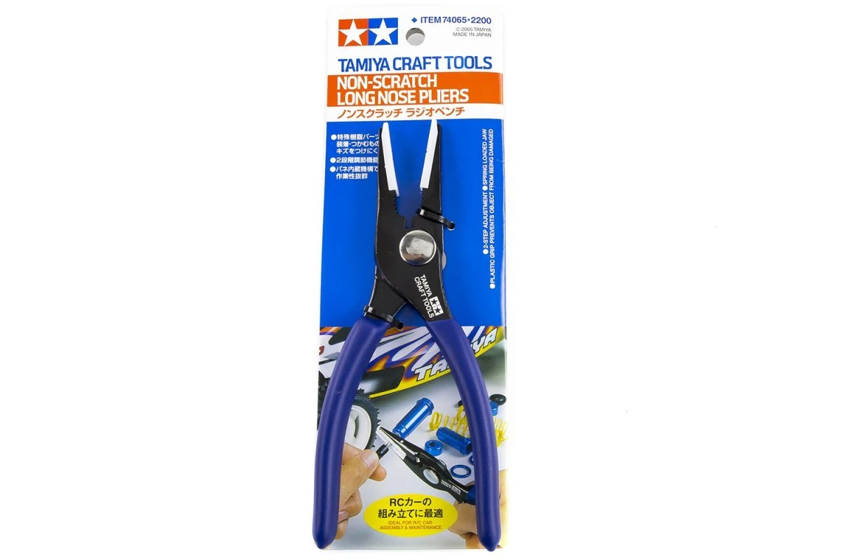 74065 | Tamiya Non-Scratch Long Nose Pliers Craft Tool 3 74065 | Tamiya Non-Scratch Long Nose Pliers Craft Tool
