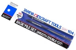 74104 | Tamiya Modelers Basic File Set Smooth Double-Cut Craft Tool