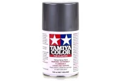 85100 | Tamiya TS-100 Semi-Gloss Bright Gunmetal Lacquer Spray Paint 100ml