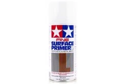 87044 | Tamiya White Fine Surface Primer Large Spray For Plastic & Metal 180ml