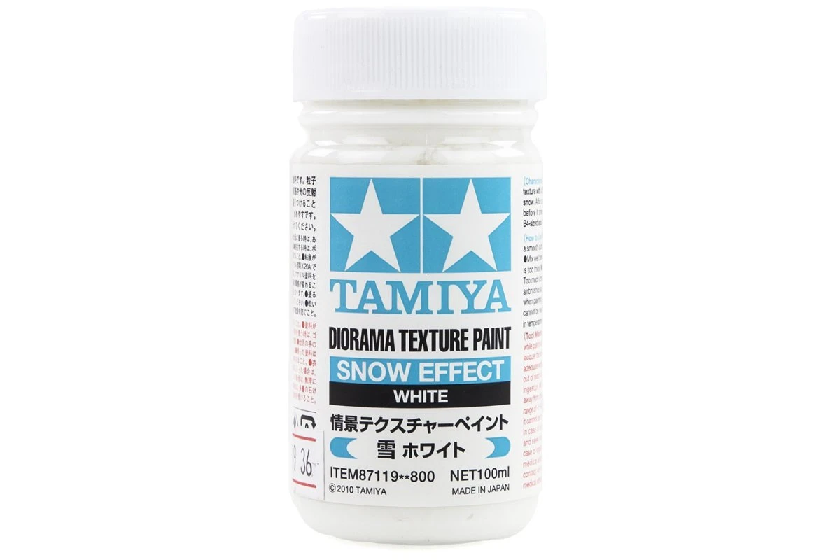 87119 | Tamiya White Snow Effect Diorama Texture Paint 100ml 3 87119 | Tamiya White Snow Effect Diorama Texture Paint 100ml