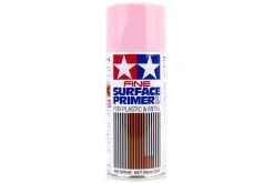 87146 | Tamiya Pink Fine Surface Primer Large Spray For Plastic & Metal 180ml