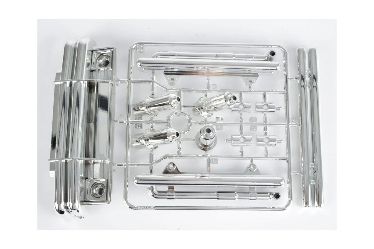 9005229 | Tamiya Lunch Box Chrome Bumper & Exhaust Set (Parts Bag C) 3 9005229 | Tamiya Lunch Box Chrome Bumper & Exhaust Set (Parts Bag C)